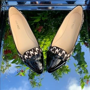 Nine West Shindig Calf Hair Houndstooth Loafers🐄